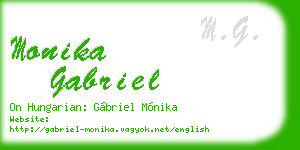 monika gabriel business card